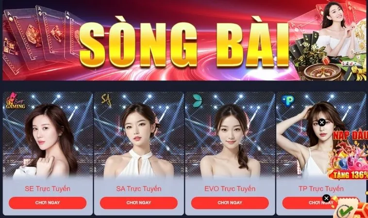 Sảnh Casino Online 9Club quy tụ dàn dealer xinh đẹp, nóng bỏng