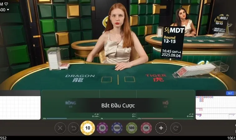 Bí Quyết Cược Dragon Tiger Tại 9Club Luôn Thắng Từ Chuyên Gia 2 Chơi Dragon Tiger Tại 9Club cùng dealer xinh đẹp