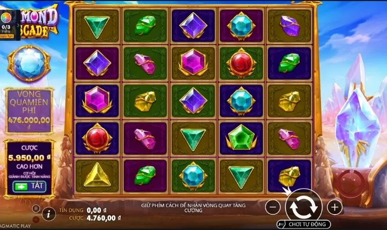 Săn Jackpot Khủng Với Nổ Hũ Kim Cương Tại 9Club Ngay 2 Giao diện chơi Nổ Hũ Kim Cương Tại 9Club