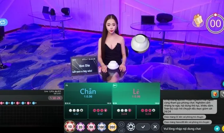 Bàn cược Xóc Đĩa Tại 9Club